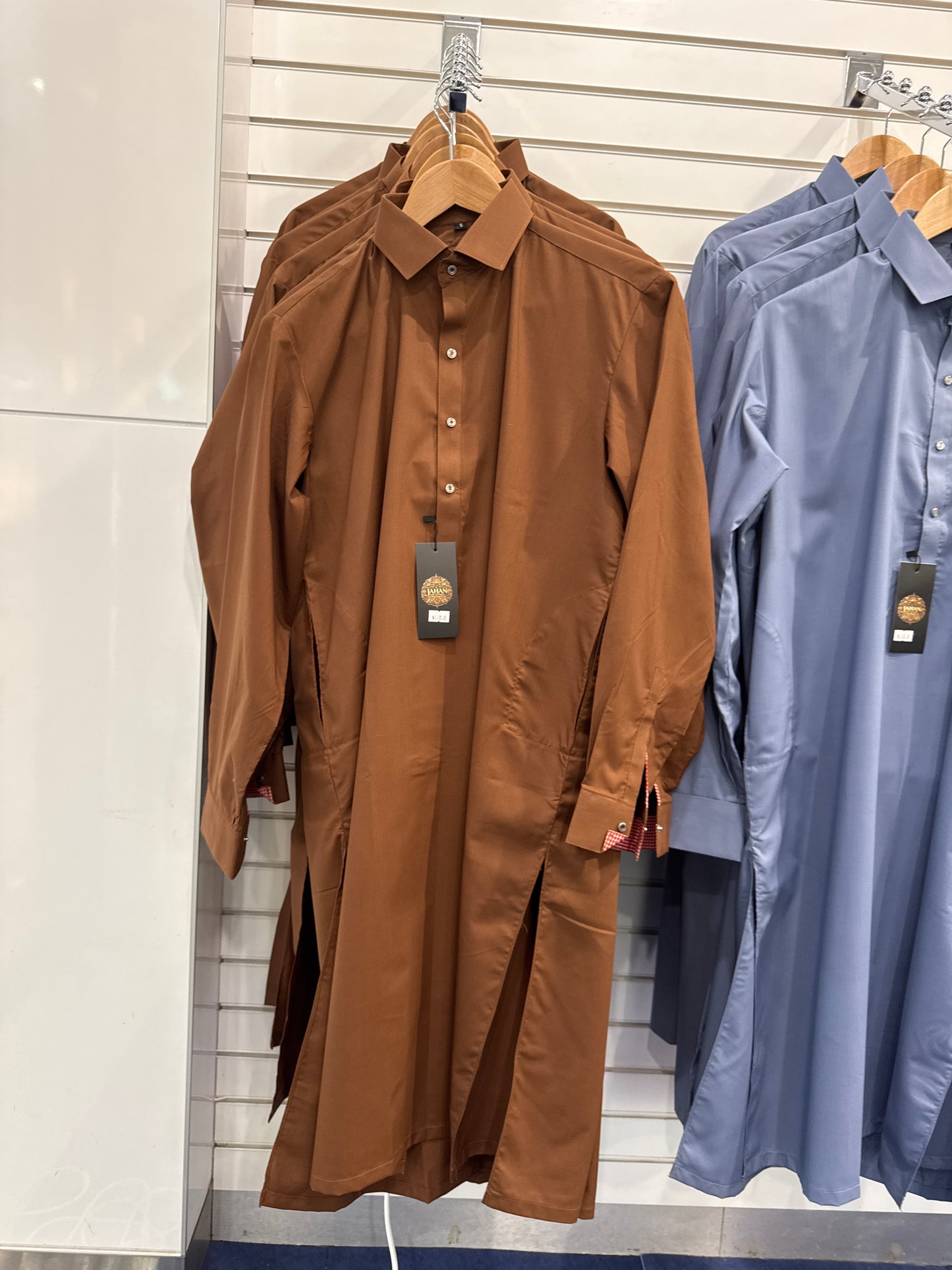 Men Brown Kameez Shalwar