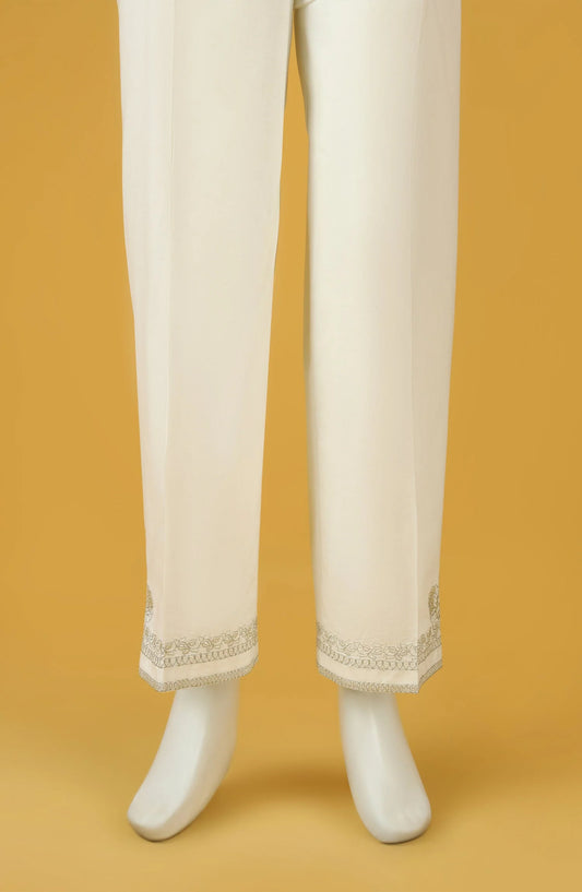 Embroidered Stitched Cambric Trouser