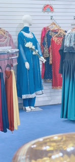 Zink (Blue) Anar Kali 3 Piece